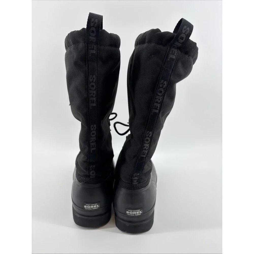Sorel Glacier Mens NM1042-010 Extreme‎ Black Snow Boots Men's Size 8